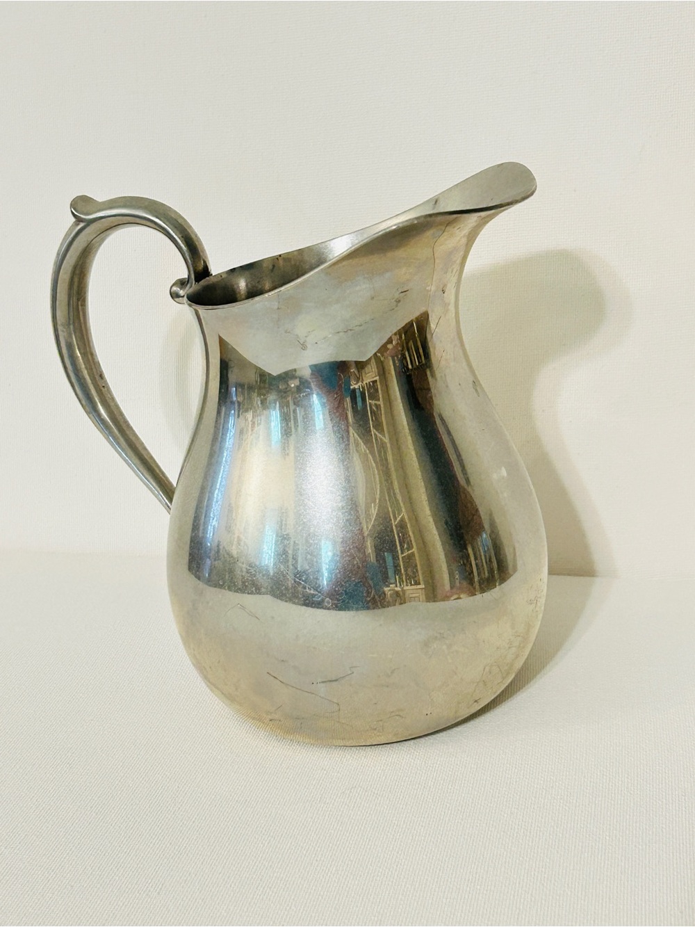 Polished Pewter Pitcher